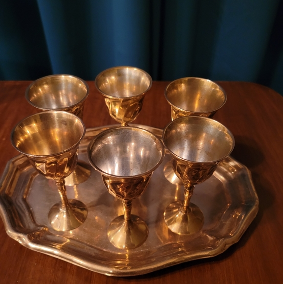 Brass Other Vintage Brass Shot Glasses Poshmark